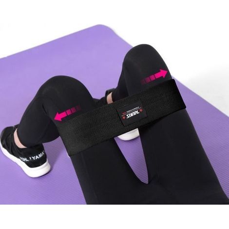 (Noir)Noir elastiband pour Salle de Gym, Exercice, Yoga, Pilâtes-64cm (1/4)