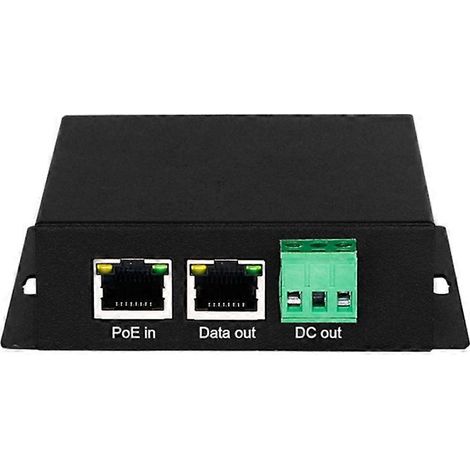 Répartiteur PoE Gigabit isolé 60 W pour usage industriel et domestique, sortie haute puissance 12 V/24 V, compatible IEEE 802/3AF/AT/BT (1/5)