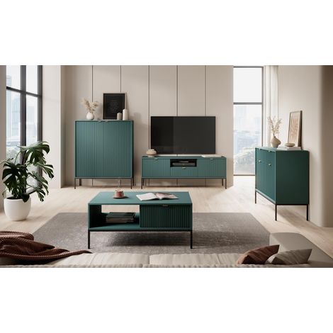 Ensemble meuble TV NOVA couleur Vert (1/5)