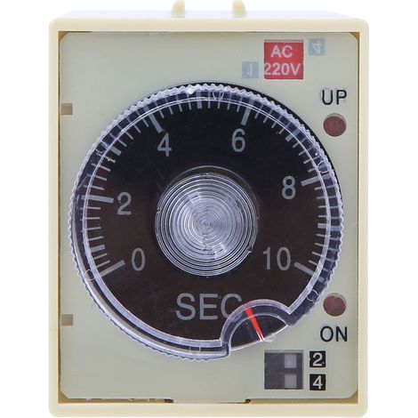 Minuterie de retard, relais de temps, bouton réglable, Contact en alliage de haute qualité, coque PC ST3PA D AC220V 50/60Hz (1/5)