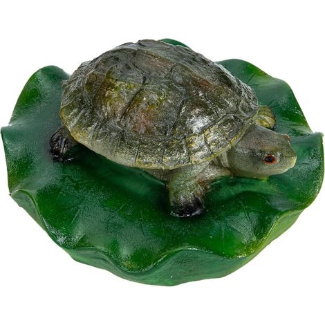 Schwimmende Schildkröten Dekoration aus Kunstharz lebensecht