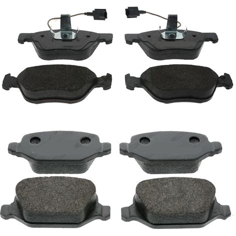 KIT PASTIGLIE FRENO ANTERIORI E POSTERIORI compatibile con LANCIA VOYAGER MPV / SPACE WAGON (404) / PASTIGLIE FRENANTI AUTO OEM FDB4074 FDB4785,FDB4192 FDB4778 / SOSTITUZIONE DIRETTA / BASSA POLVERE / (1/4)