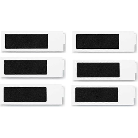 6er-Pack HEPA-Filter für Ecovacs Deebot T20/T20MAX/T20PRO/X1 OMNI/T10 Omni/Turbo Saugroboter – Ersatzteile