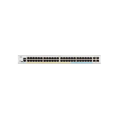Switch di Rete Gestito Cisco Catalyst 1300 C1300-48P-4X con 48 Porte Gigabit Ethernet PoE, 4 SFP+ 10G, Supporto L2/L3, Bianco