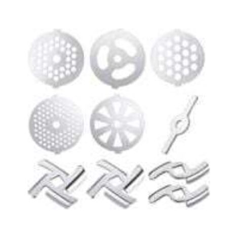 10 Pièces Accessoires Pour Hachoir à Viande Hachoir à Viande Alimentaire Hachoir à Viande Manuel Pièces De Meulage Machine à Farcir Les Saucisses Acier Inoxydable Annexe Mixeur (1/5)