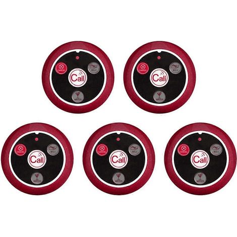 Émetteur sans fil pour serveur, 433 MHz, piles AA rouges illustrées (1/5)