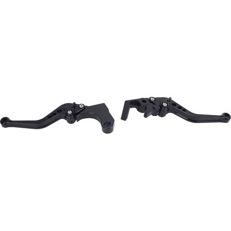 Paar kurze Motorrad-Brems- und Kupplungshebel aus Aluminiumlegierung, stilvolles Design, verstellbarer Ersatz für CRF1100L Africa Twin 1100 CMX1100 CM1100, schwarz (1/5)