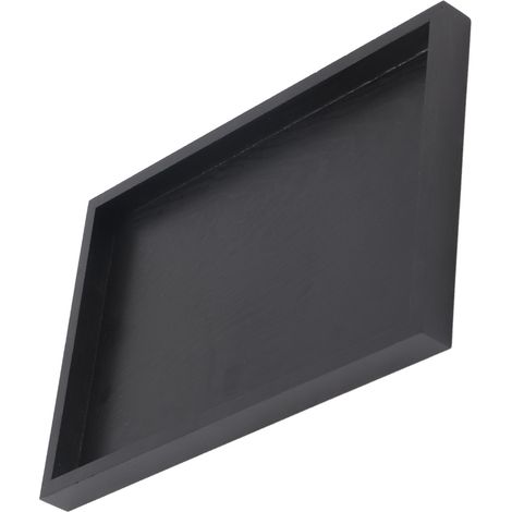 Rechteckiges Serviertablett aus Massivholz für Tee, Kaffee, Snacks und Restaurants, 22 x 12 x 2 cm (1/5)