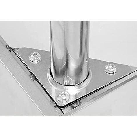 Edelstahl Tisch Gebraucht Royal Catering Edelstahl Arbeitstisch 200x60x85cm – Gastro Küchentisch 2 Ebenen