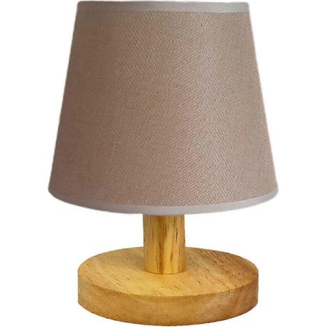 Lampe de bureau 25-26 avec chargeur sans fil, lampe de table pour chambre à coucher, lampe de chevet à intensité variable à 3 niveaux avec abat-jour rond en tissu lin pour salon, bureau, dortoir. (1/4)