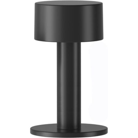 Butée Porte Adhésive Acier Inox 100mm Noir avec Caoutchouc (1/5)