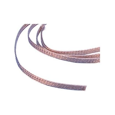 Tresse plate cuivre simple 100mm² 4x40mm (couronne de 25m) pour distribution 360A et mise à la terre FRCB15-100 ERICO 557150