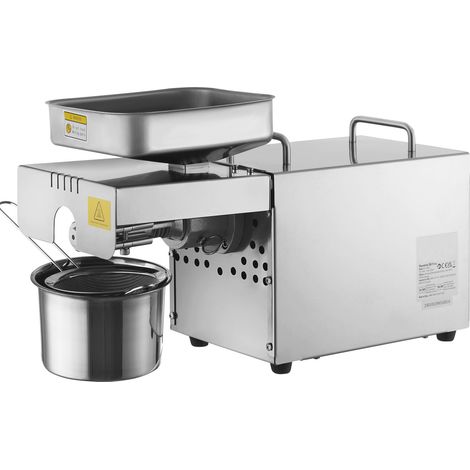 Elektrische Ölpresse von Mophorn, 850 W, einstellbare Temperatur 0–300 °C. Extrahieren Sie Öl aus Erdnüssen, Sesam, Raps, Teesamen, Ölpresse aus Edelstahl.