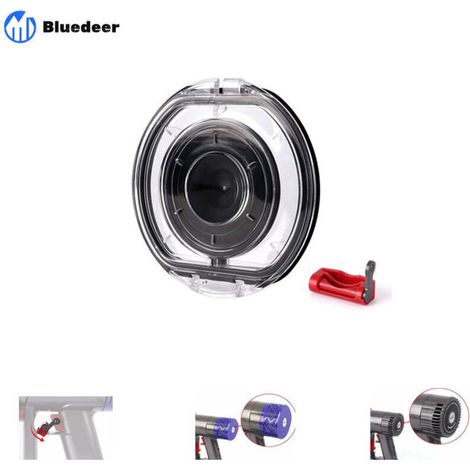Couvercle de rechange pour Dyson V6 DC58 DC59 DC61 DC62 DC72 DC74 Réservoir à poussière, rabat de sol, SV03 SV07 SV09 Couvercle de rechange avec joint anneau Bluedeer (1/4)