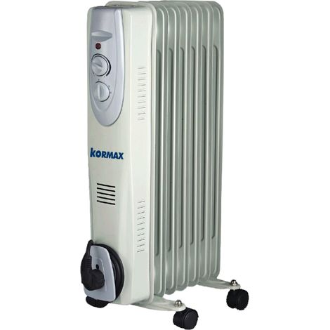 KORMAX radiador bajo 7 elementos 1500w , Radiador bajo 7 elementos 1500W 3 regulaciones de temperaturaTermostato ajustableSistema de protección contra sobrecalentamient