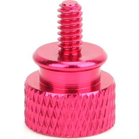 20-teiliges Set handfester Schrauben aus Aluminiumlegierung, Rändelschrauben, anodisch oxidiert, 6-32 Zähne (Pink) (1/5)