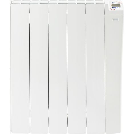 Radiateur à inertie 1000W – Cœur de chauffe en céramique – Programmation hebdomadaire – Détection de présence intégrée – Fabrication française (1/4)