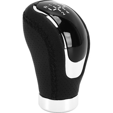 Manette de vitesse manuelle avec 3 housses adhésives amovibles, similicuir ABS, universelle (1/5)