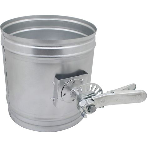 Registre manuel air ventilation climatisation reglage vmc clapet hotte aspirante tuyau de poêle avec clé de tirage à granules tuyau cheminée (1/5)