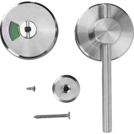 Serrure de porte commerciale avec indicateur d'occupation/libre, verrou de sécurité, indicateur d'occupation/libre, pour toilettes publiques (1/5)