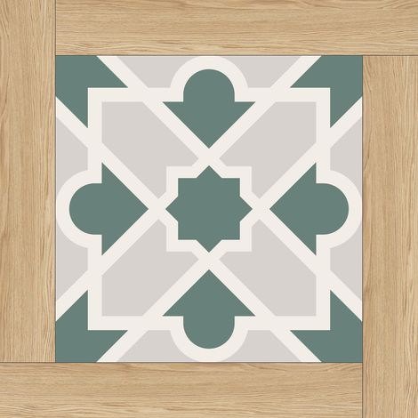JSSEVN - 10 Pieces Adhesive PVC Floor Tiles 30x30 cm, Vinyl Flooring (0.9 m²), Matte Waterproof Tiles, Self-Adhesive Waterproof PVC Floor Tiles for Kitchen (1/2)
