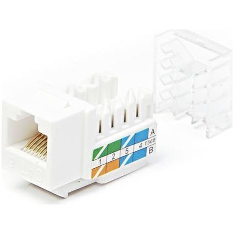 Frutto Keystone Jack Rj45 Utp Cat.6 Bianco (Nw-Ku6I-Wh)