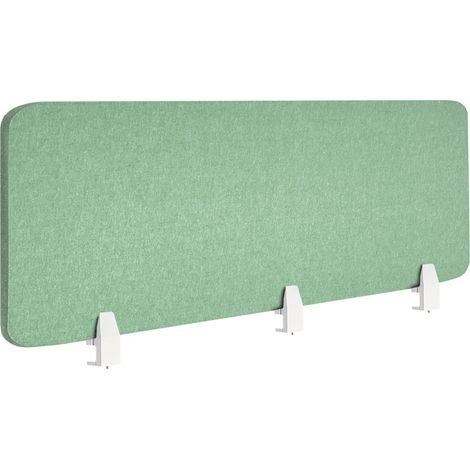Séparateur de Bureau Panneau Synthétique Acoustique Tissu 180 x 50 cm Vert Split
