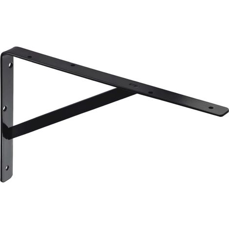 Équerre de Support Lourde - 1 Pièce - Acier Noir Robuste - Capacité 300 kg - Pour Garage et Atelier - 500 x 325 mm (1/5)