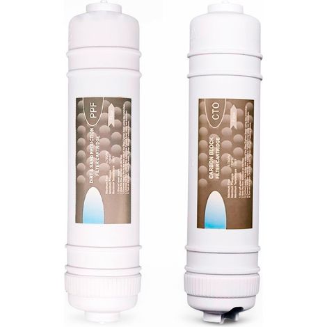 Kit de 2 filtres en ligne de remplacement Fonpur source connexion rapide filtration type I spigot