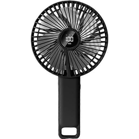 Ventilateur portable pliable à main, 5 vitesses réglables, rechargeable, pour la maison, les voyages et les activités de plein air. (1/5)