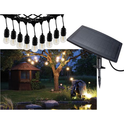 CHILITEC Guirlande lumineuse LED solaire CT-BGL 10Solar, 10 lampes, IP44