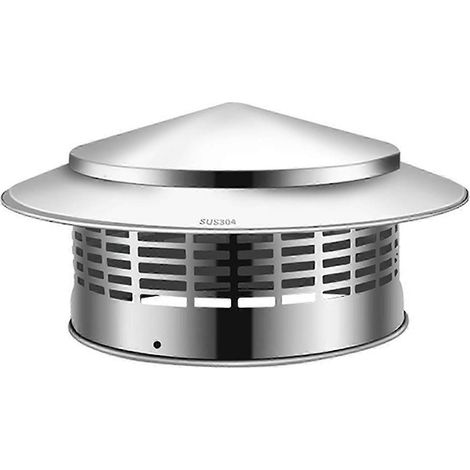 Hotte d'extraction en acier inoxydable, anti-encrassement, résistante aux hautes températures, disponible en plusieurs tailles, cheminée de 200 mm et chapeau de protection des conduits de fumée. (1/5)