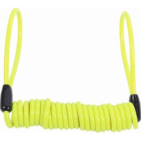 Câble de Bobine de Rappel de Ressort de sécurité Antivol de Verrouillage de Disque D'alarme de Vélo de Moto Câble de Rappel de Frein de sécurité Multifonctionnel Léger (Jaune),Autres modifications (1/5)
