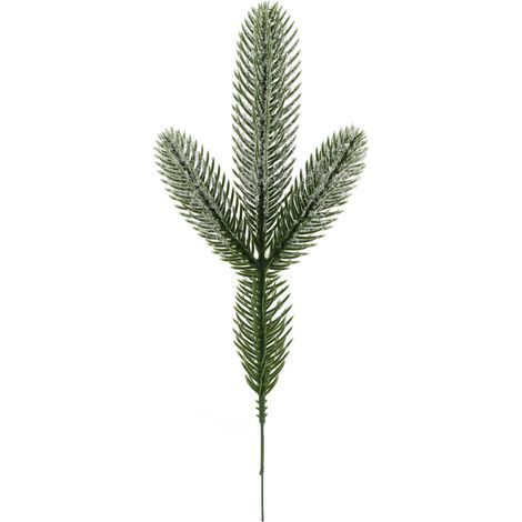 Artificial Branch, 24 Pieces Artificial Christmas Pine Branches, Plastic Pine Needle Garland, Green Artificial Fir Branch for Christmas Decoration, Christmas Tree, Door Frame, Gift (1/5)
