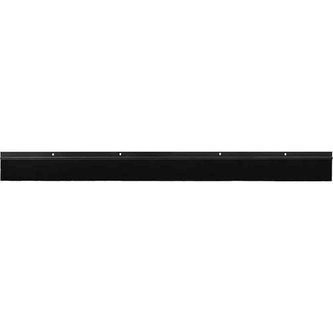 Brosses d'étanchéité pour porte à visser 12 pcs Noir 100 cm