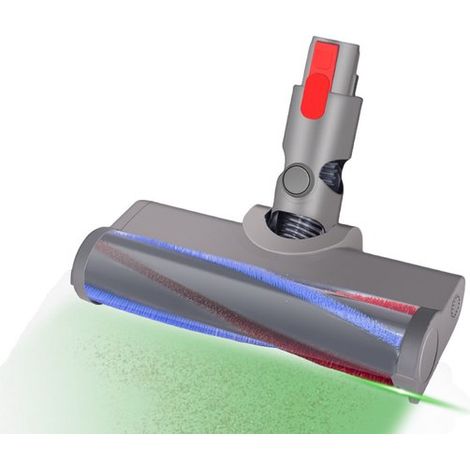 Compatible avec les aspirateurs Dyson V10 Slim et V12 Slim : accessoires, rouleau pour tapis, brosse douce, voyant vert (1/2)