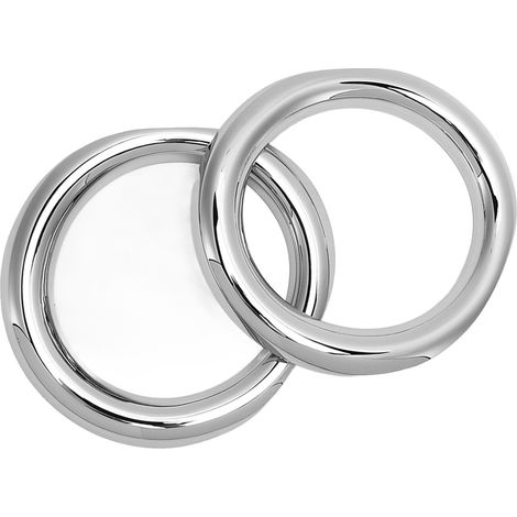 2PCS Anneaux Décoratifs Chrome pour Feux de Brouillard Avant CHR 2016-2018, Garnitures de Pare-chocs Brillantes Remplacement, Finitions Lustrées (1/5)