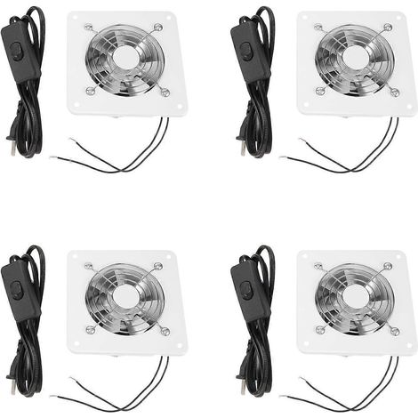 4 pièces 4 pouce Inline Duct ventilateur air Ventilator métal tuyau ventilation Extractor salle de bains ventilateur Duct ventilateur accessoires (1/5)