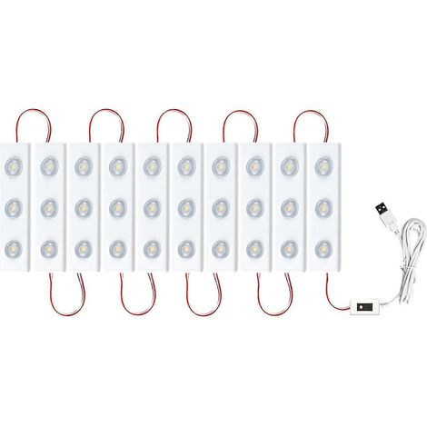 Make-up-Spiegel-Lichtleiste, USB, 5 V, Schminktisch, Badezimmerlampe, Hintergrundbeleuchtung, Band, LED-Eitelkeits-Make-up-Licht (1/5)