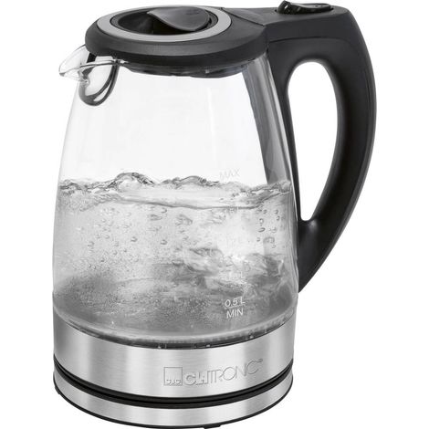 Clatronic WKS 3744 G bollitore elettrico 2200W nero acciaio inox (1/5)