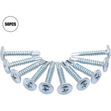 Vis Auto-Perceuse - M4.2 × 13 mm à 50 mm - Pour Fixation Sur Tôles Métalliques - 50 Pièces (1/5)