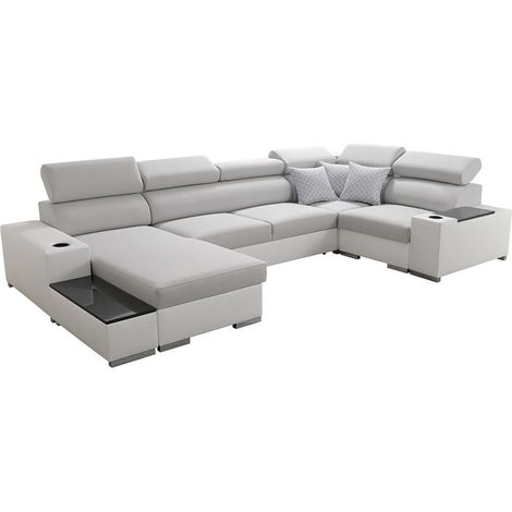 Sofá rinconero Pearland 101 , Función de descanso, Almacenaje, 358x205x80cm, 0