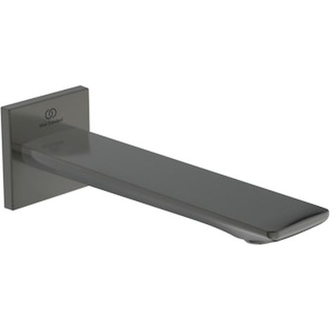 Bocca erogazione a parete CHECK sporgenza 160 mm magnetica grigia con rosetta quadrata IDEAL STANDARD (1/2)