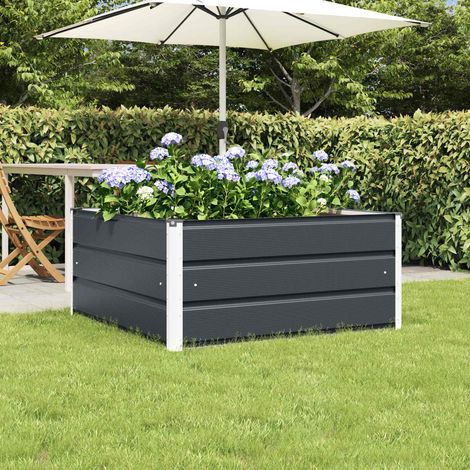 vidaXL  Planter  Anthracite 100 x 100 x 45 cm Steel