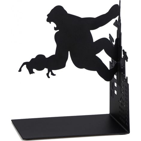Büchstütze - Balvi - Kong - Metall - Schwarz - Elegantes Design