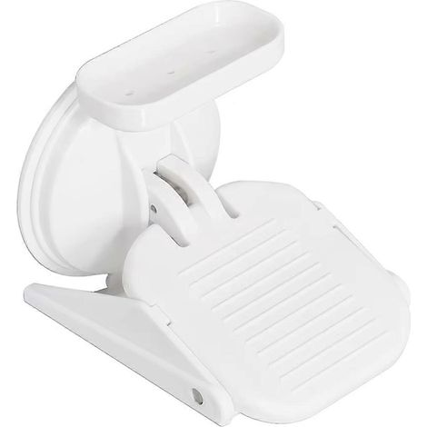 Repose-pieds de douche sans perçage avec ventouse, repose-pieds pour pédicure (1/5)