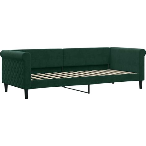 Maison Exclusive - Letto da Giorno Verde Scuro 80x200 cm in Velluto (1/5)