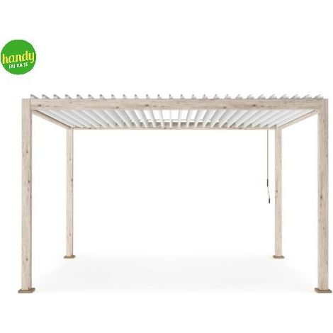 Pergola Bizzotto Ocean 3 x 4 m naturale/bianco (1/5)