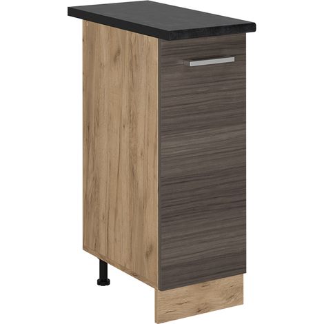 Apothekerschrank R-Line, Edelgrau, 30 cm , AP Anthrazit, Vicco