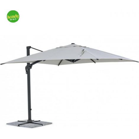 Ombrellone a braccio Ines Bizzotto grigio chiaro 4 x 4 m (1/10)